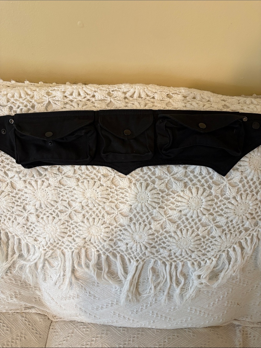 Black Canvas Utility Belt Bag